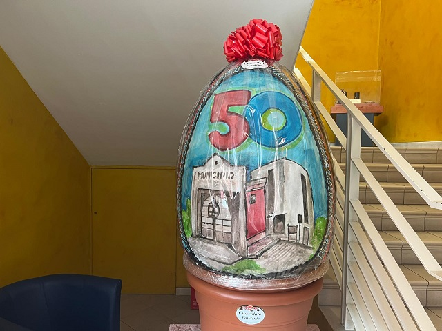 Ciampino, un uovo di cioccolato dedicato ai 50 anni del Comune