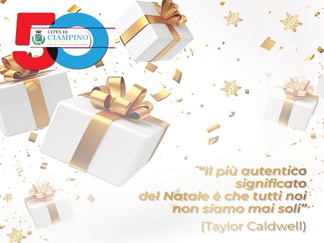 Natale 2024, gli auguri dell'Amministrazione comunale