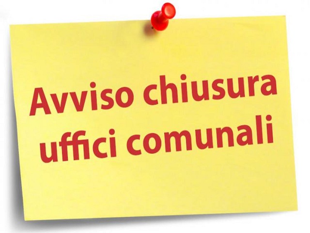 Chiusura Ufficio Stato Civile