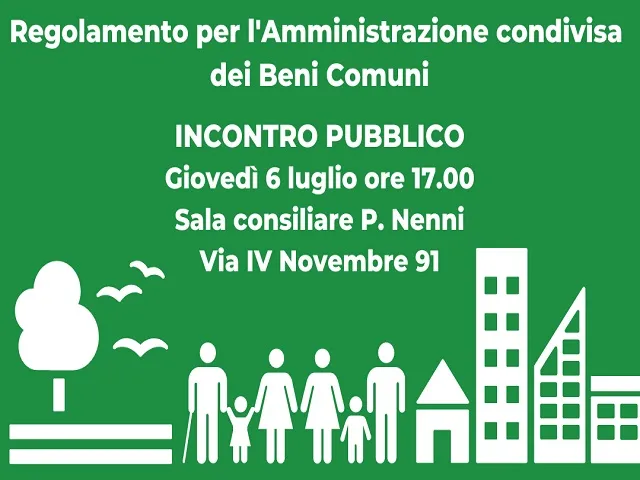 Ciampino si avvia verso l'Amministrazione condivisa per i beni comuni