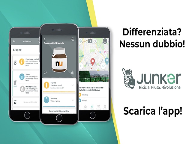 Raccolta differenziata, il Comune promuove Junker App