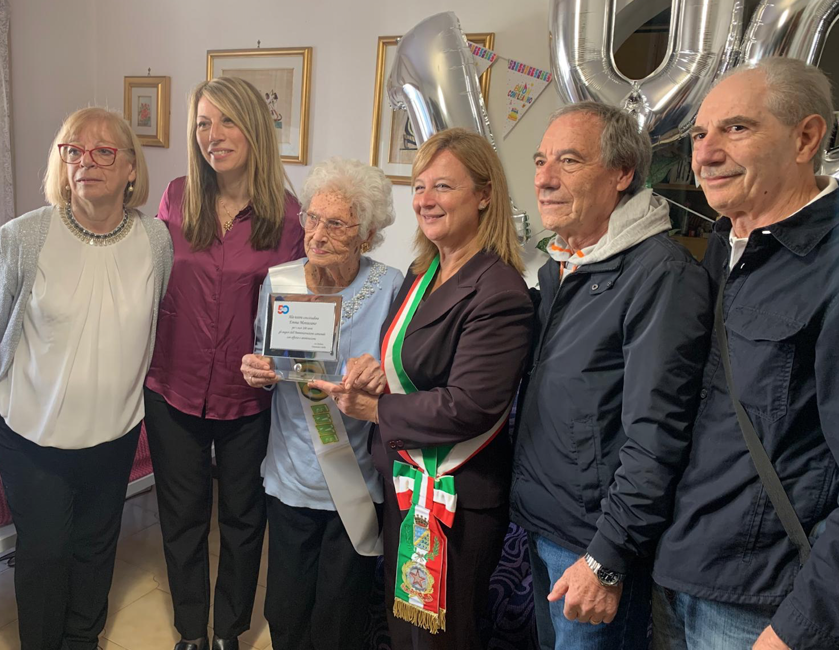 I 100 anni di Emma Montesano, gli auguri della Sindaca e dell'Amministrazione comunale di Ciampino