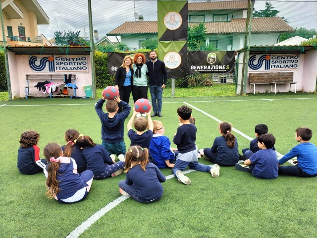 Sport a Ciampino, gli alunni della scuola Sabin presso il centro sportivo Orsini