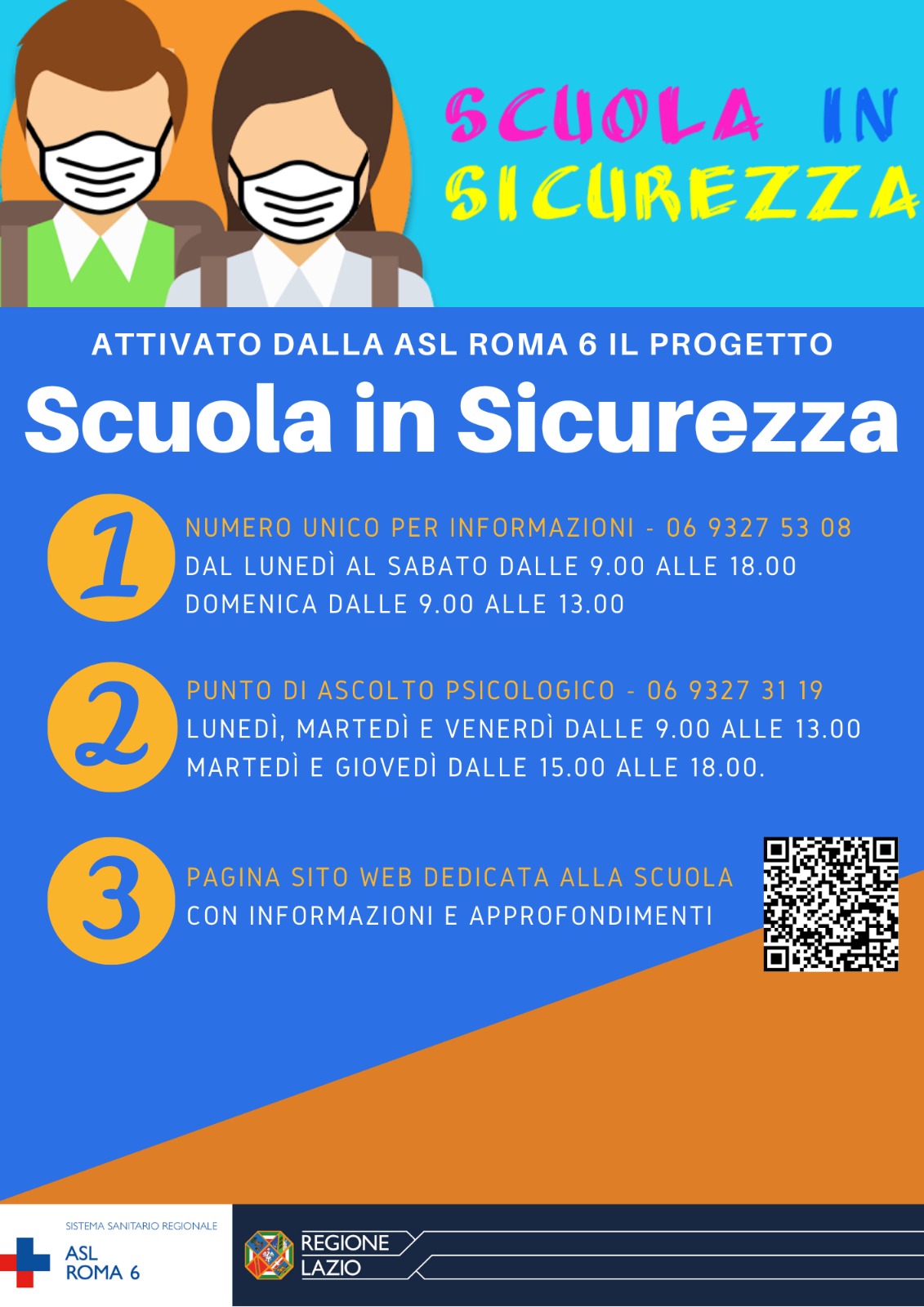 Avviso ASL: al via il progetto "Scuola in sicurezza" della ASL Roma 6 