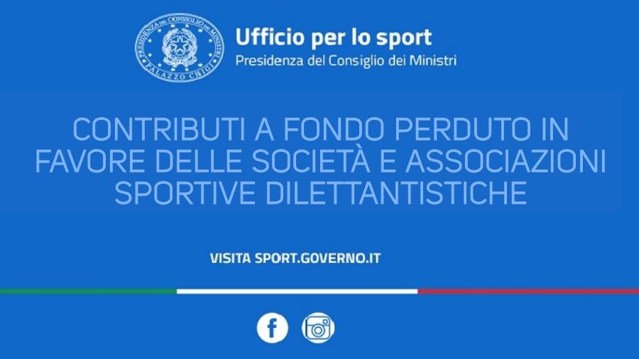Contributi a fondo perduto per Associazioni Sportive Dilettantistiche