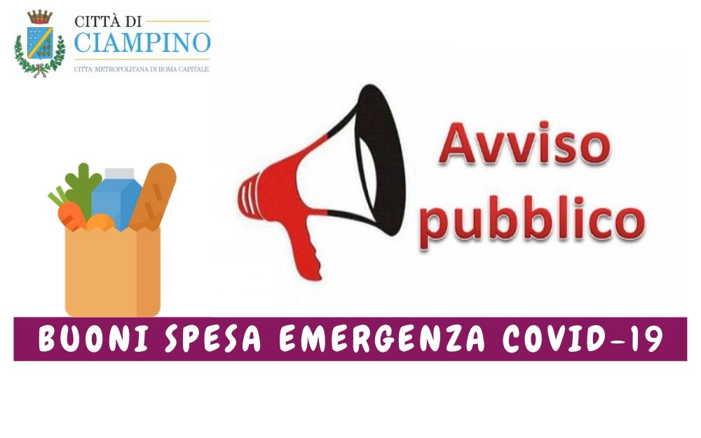 AVVISO PUBBLICO: procedura erogazione buoni spesa per le esigenze primarie derivanti da emergenza COVID-19 - Dicembre 2020