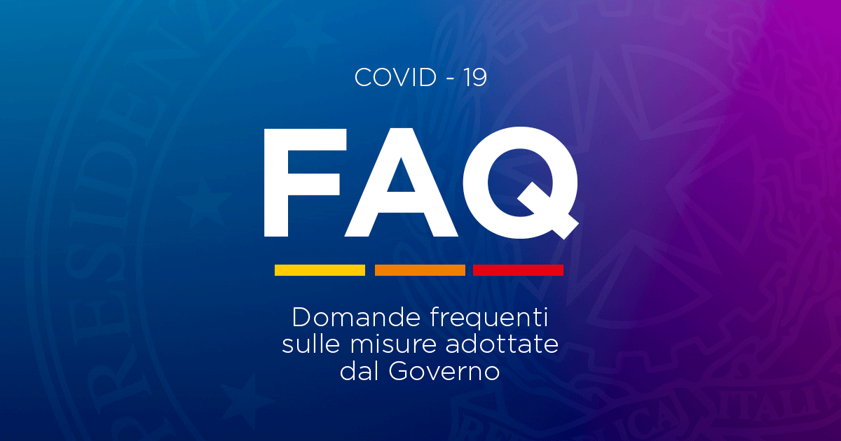 Domande frequenti sulle misure adottate dal Governo