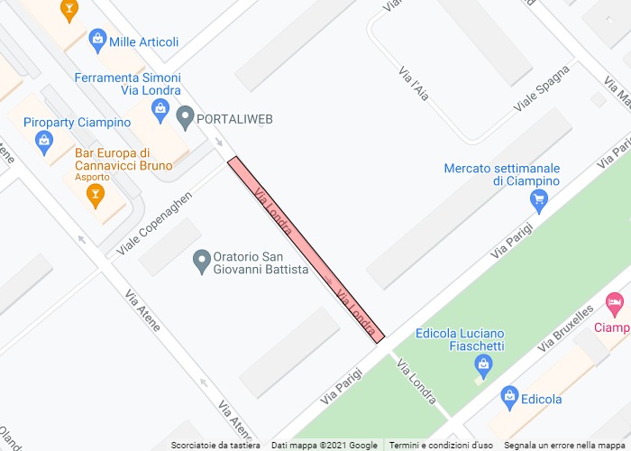 Avviso: Ord. 99 - ISTITUZIONE AREA PEDONALE VIA LONDRA