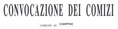 Elezioni Amministrative 2019. Convocazione dei Comizi Elettorali